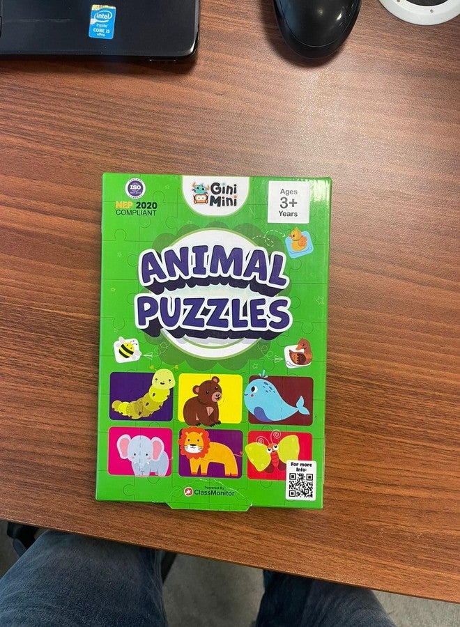 GiniMini Animals Jigsaw Puzzle for Kids 2 3 4 5 Years | Educational 2 Piece Puzzle for Memory & Motor Skills | Return & Birthday Gifts for Boys & Girls - Image 3